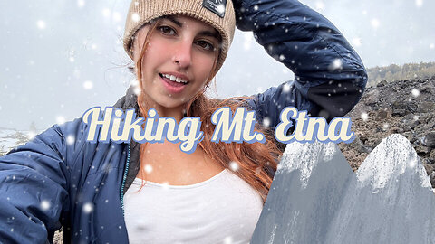 We Hiked Mt. Etna for Lava… and Got Hit by a Freak Snowstorm Instead ❄️🌋 | 14KM of Pure Chaos!