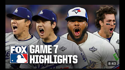 L.A DODGERS VS TORONTO BLUE JAY game 7 highlights