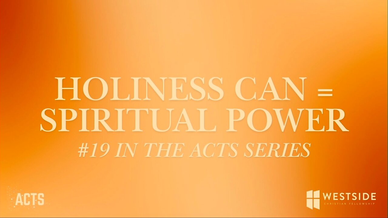 Holiness Can = Spiritual Power | Pastor Shane Idleman