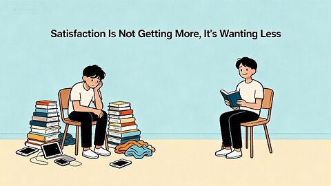Satisfaction Is Not Getting More, It's Wanting Less
