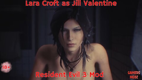 Resident Evil 3 Lara Croft Nude as Jill Valentine