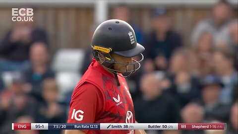 Buttler hits 96 runs and Dawson takes 4 wickets down