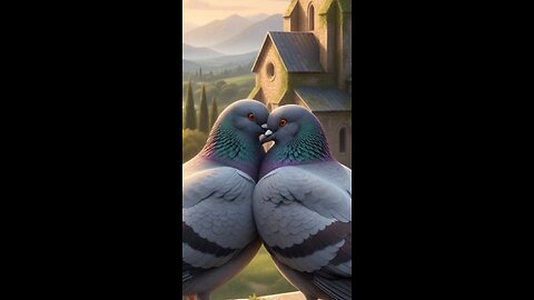 A pair of pigeons