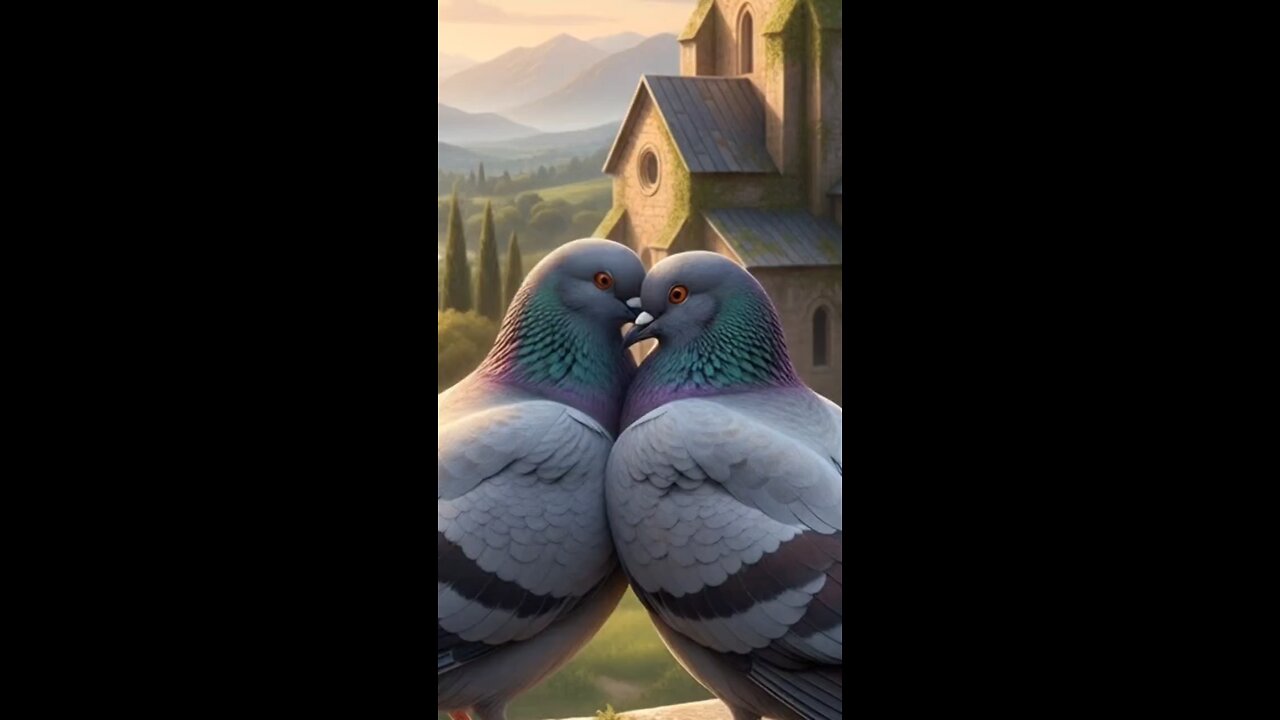A pair of pigeons