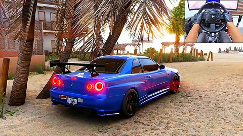 800HP Nissan Skyline R34 GTR - Forza Horizon 5 | Thrustmaster TX