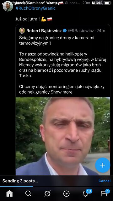 In polish Robert Bakiewicz : ROG is guarding Poland/ German border:undocumented migration