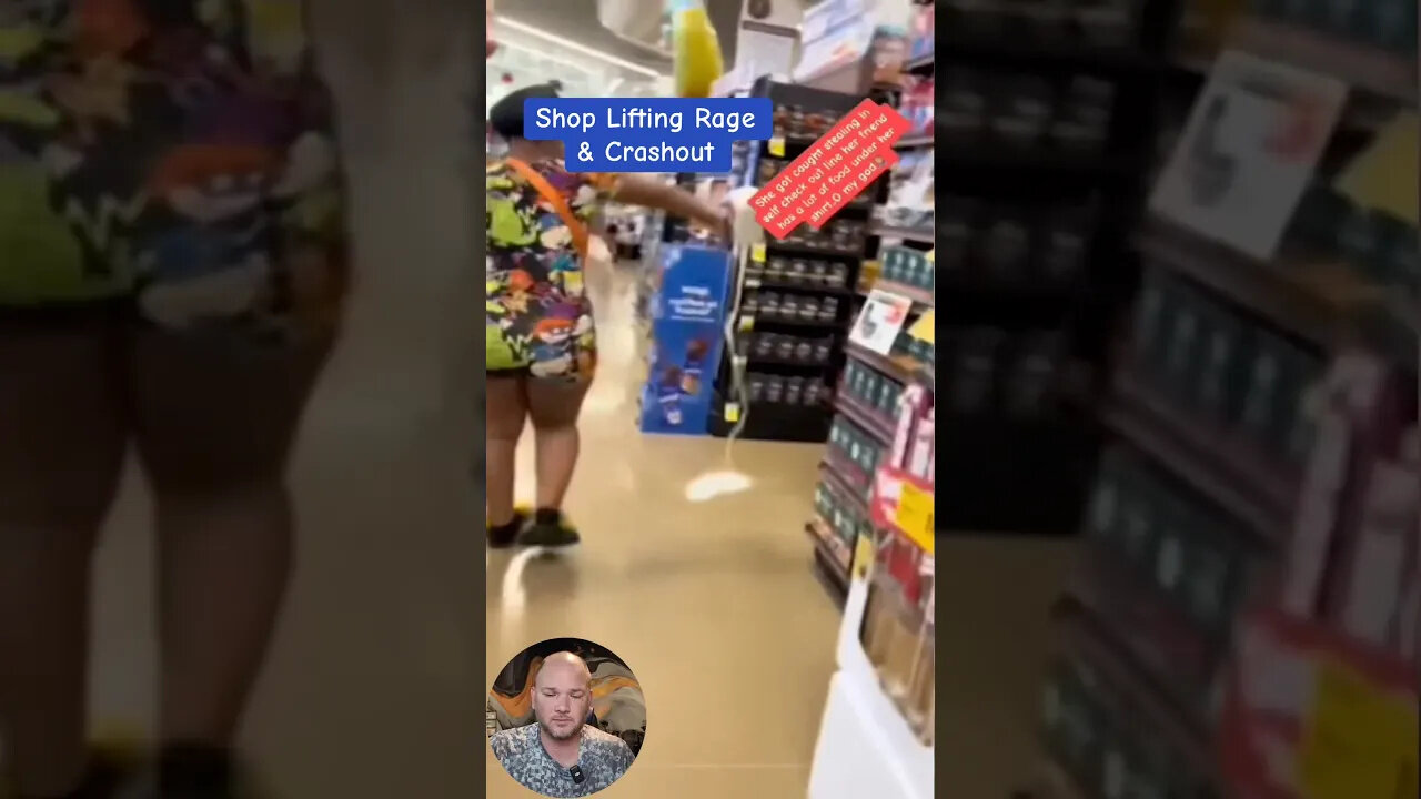 Shoplifting crash out and meltdown caught on camera red handed #shoplifting #crashout