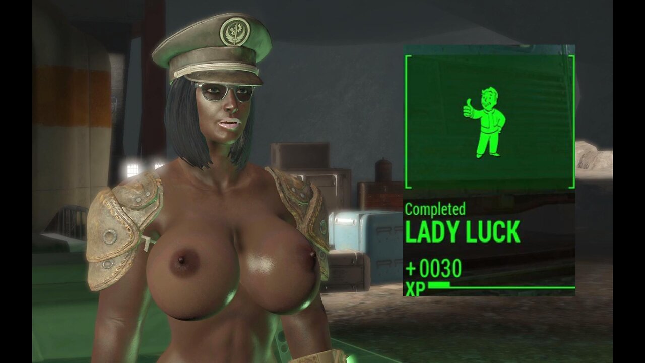 Fallout 4 naked vault 88 busty boobs breast expansion huge tits