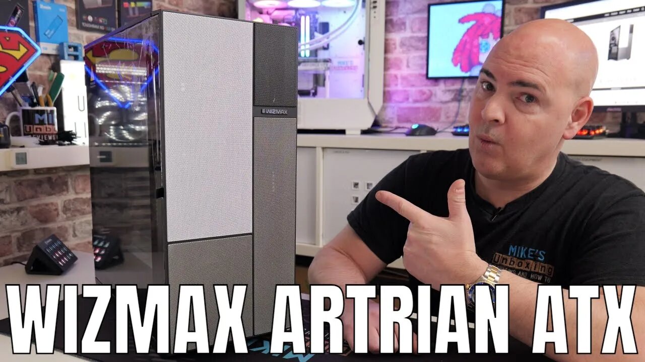 Wizmax Artrian ATX PC Case With Design & Airflow In Mind