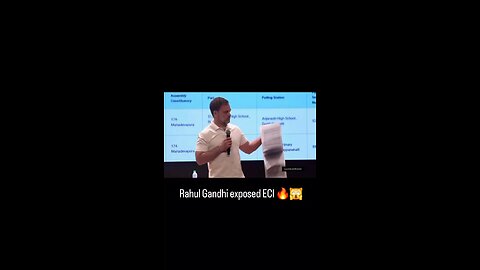 rahul gandhi exposed election commission in india