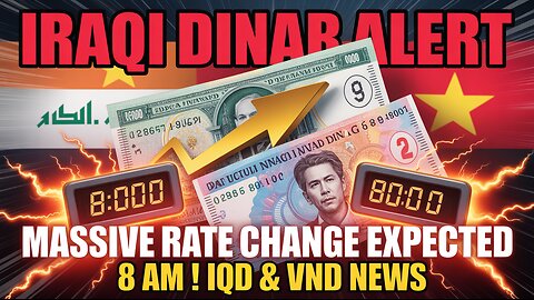 Iraqi Dinar ALERT – Massive Rate Change Expected 8 AM! ⚡ IQD & VND News 💥 Today's IQD News!