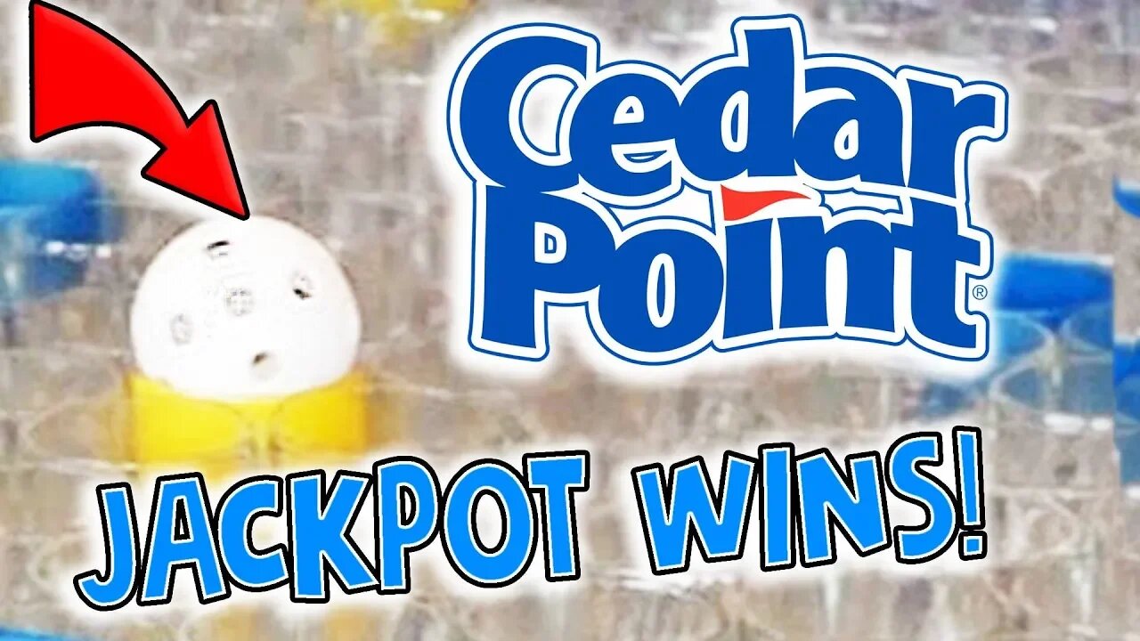 CARNIVAL GAME JACKPOT WINS AT CEDAR POINT!