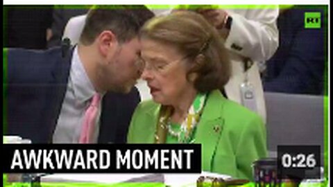 "Confused 90-Year-Old Senator Feinstein Prompted to Vote with 'Just Say Aye'"
