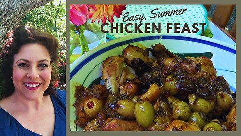 THE ULTIMATE EASY, SUMMER CHICKEN DISH | ITALIAN CHICKEN MARBELLA