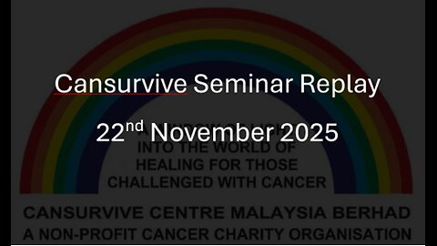 Cansurvive Seminar Replay