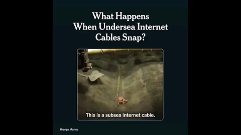 What Happens When Undersea Internet Cables Snap ?
