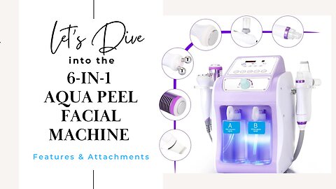 Let's Dive into the Mychway 6 in 1 Aqua Peel Hydrafacial Machine - Features & Attachments