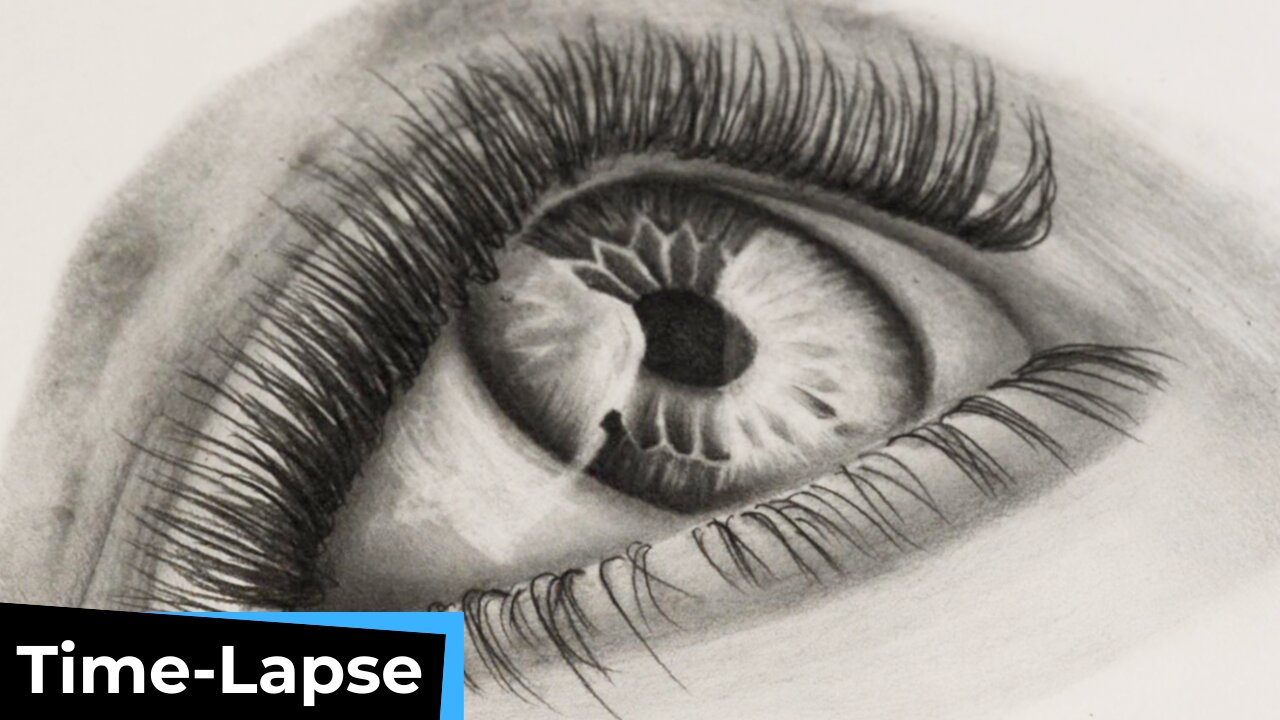 12Hrs Of Work | Hyper-Realistic Eye Drawing Timelapse| #art #eyedrawing