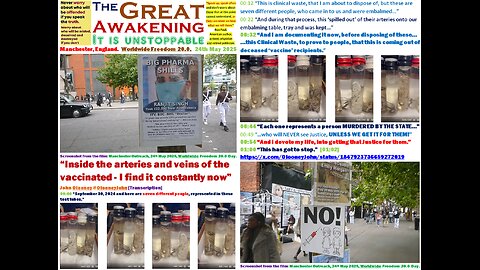 Manchester Outreach [DETOX PROTOCOLS], 24th May 2025, Worldwide Freedom 20.0 Day.