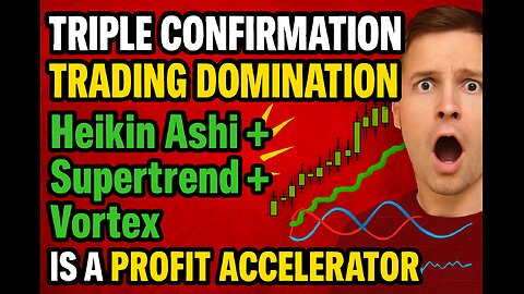 TRIPLE CONFIRMATION TRADING DOMINATION: Heikin Ashi + Supertrend + Vortex Is A PROFIT ACCELERATOR