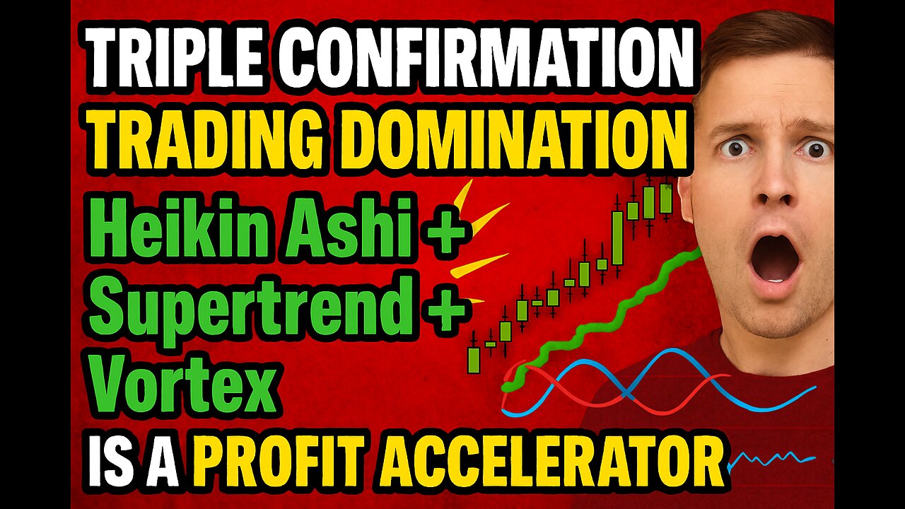 TRIPLE CONFIRMATION TRADING DOMINATION: Heikin Ashi + Supertrend + Vortex Is A PROFIT ACCELERATOR