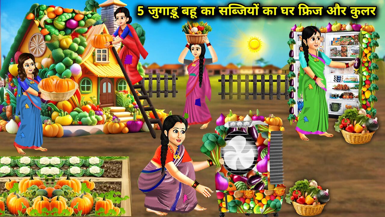 5 जुगाडू बहू का सब्जियों का घर फ्रिज और कुलर | 5 Jugaadu Bahu Ka Sabjiyo Ka Ghar Fridge Aur Cooler