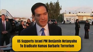 US Supports Israel PM Benjamin Netanyahu To Eradicate Hamas Barbaric Terrorism