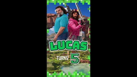 Minecraft Movie Birthday Video Invitation Animated