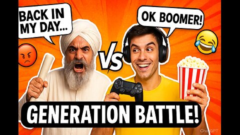 "Old vs New – The Funniest Generation Battle Ever!" 😝😁🤣