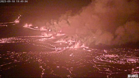 [V1cam] Kīlauea volcano, Hawaii (west Halemaʻumaʻu crater)