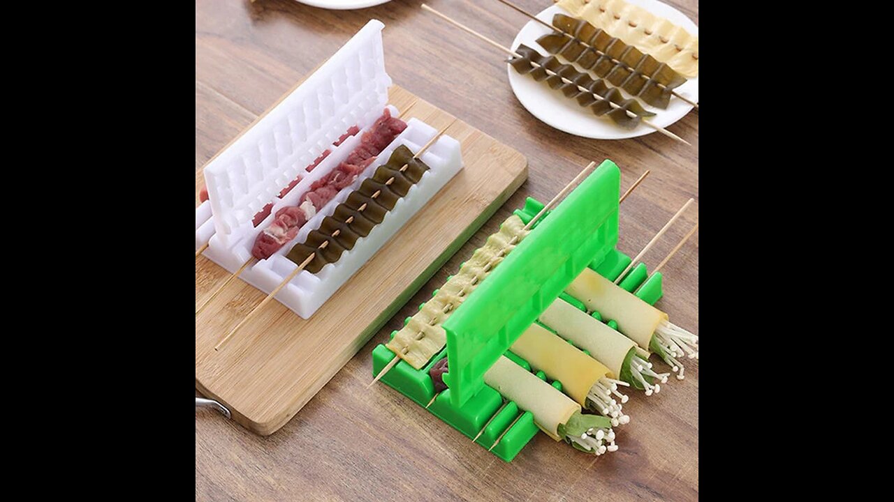 Multifunctional BBQ Reusable Quick Skewer Maker (2-Pack)
