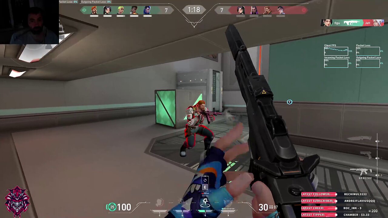 Hunting down the enemies to win the round in Valorant