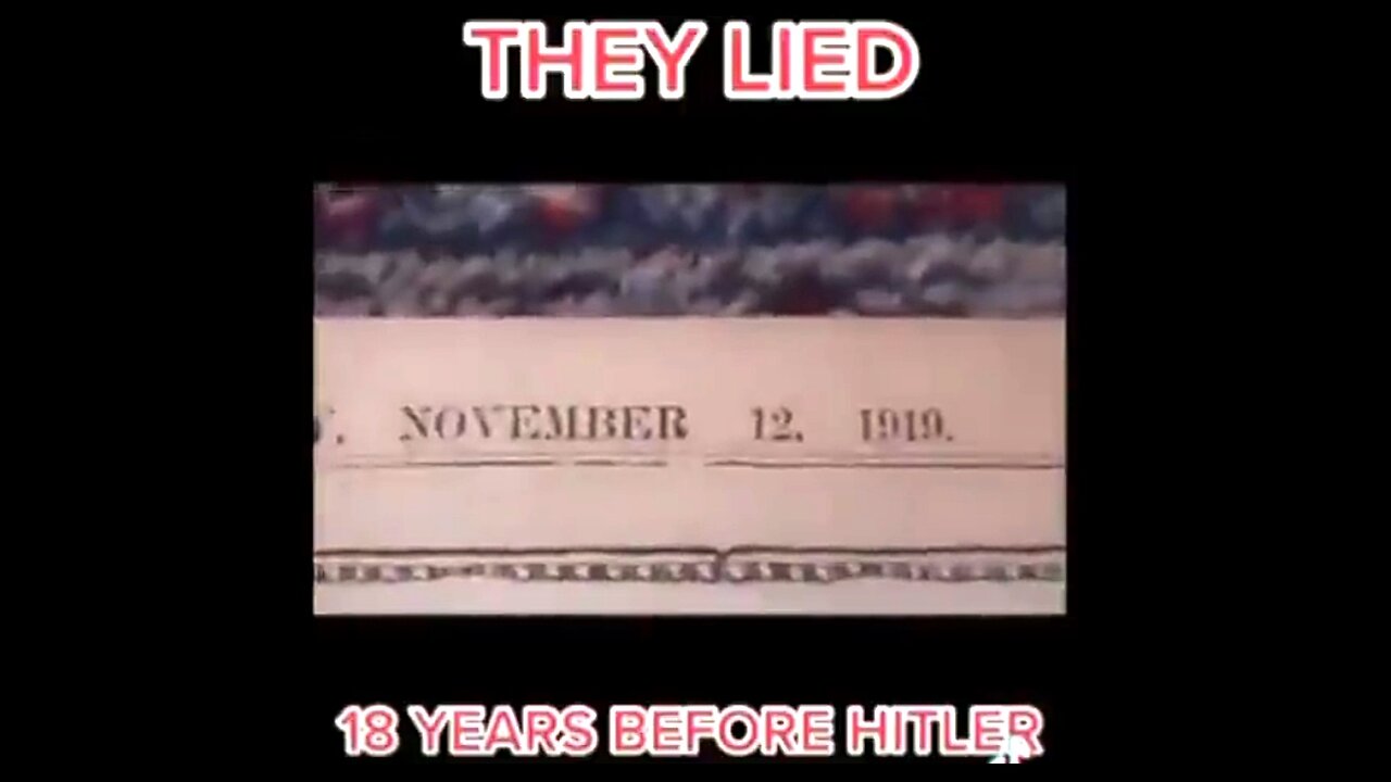 18 YRS BEFORE HITLER CAME TO POWER THE 6 MILLION JEWS KILLED LIE WAS USED ON OTHER'S. ✡️