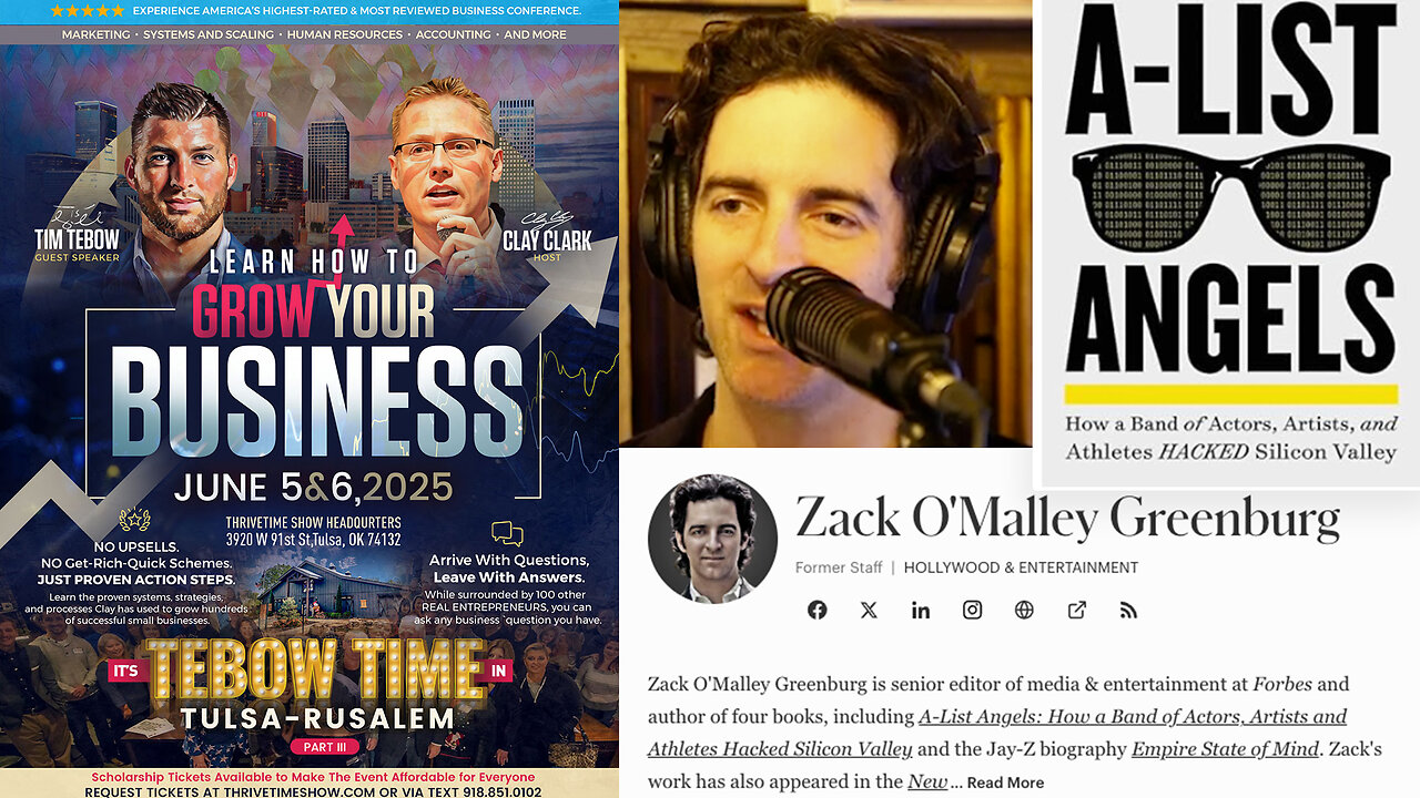 Forbes Senior Editor, Zack O'Malley Greenburg | How He Became Senior Editor of Media & Entertainment +How Kanye West Developed the Yeezy Brand + Join Tebow At Clay Clark's June 5-6 Business Conference