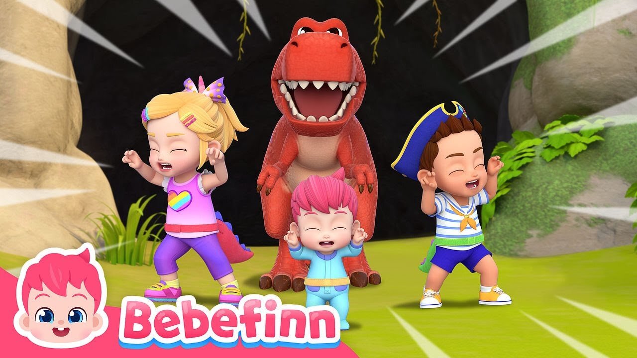 🦖 Move Like the DinosaursㅣEP159ㅣSong for KidsㅣBebefinn Nursery Rhymesg