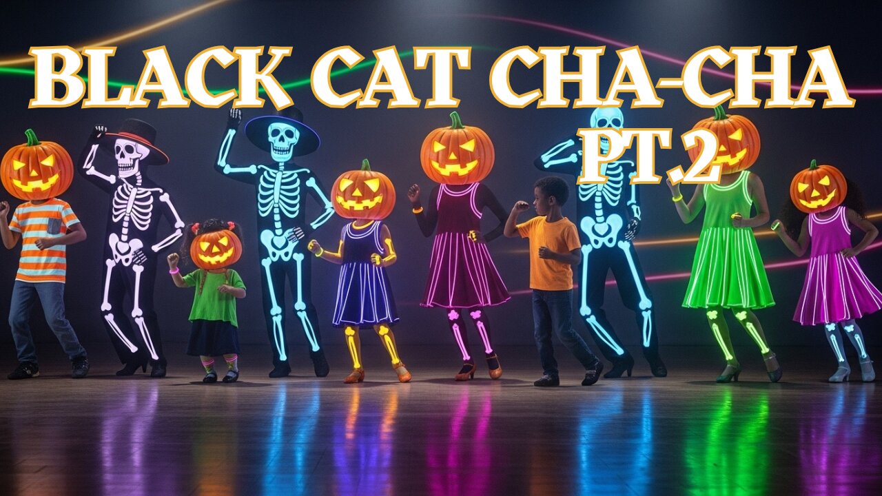 Black Cat Cha-Cha Pt.2 | Jazzy Halloween Dance Song for Kids