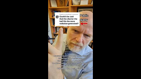 radiation dose, activity and half-life