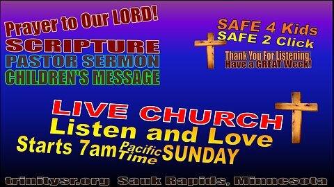 20251214 December 14th LIVE STREAM Church Service Trinity Lutheran Sauk Rapids MN Safe For Children