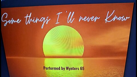Cover Song "I'll Never Know" (Teddy Swims) ~ by Wynters65