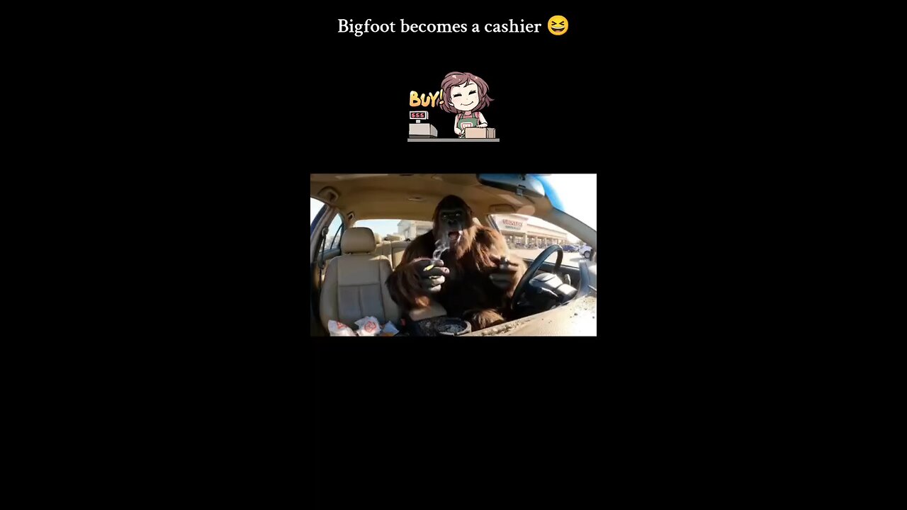 Bigfoot becomes a cashier