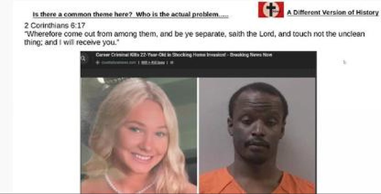 Black on White Violence in the News - what happens when we don't live apart