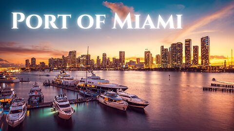 Miami from Cruise Ship & Port View