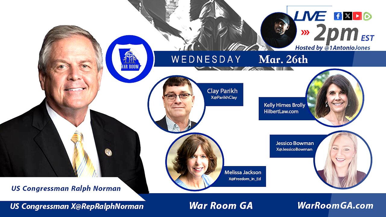March 26 2025 US Congressman Ralph Norman, Clay Parikh, Jessica Bowman, Melissa Jackson, Kelly Brolly