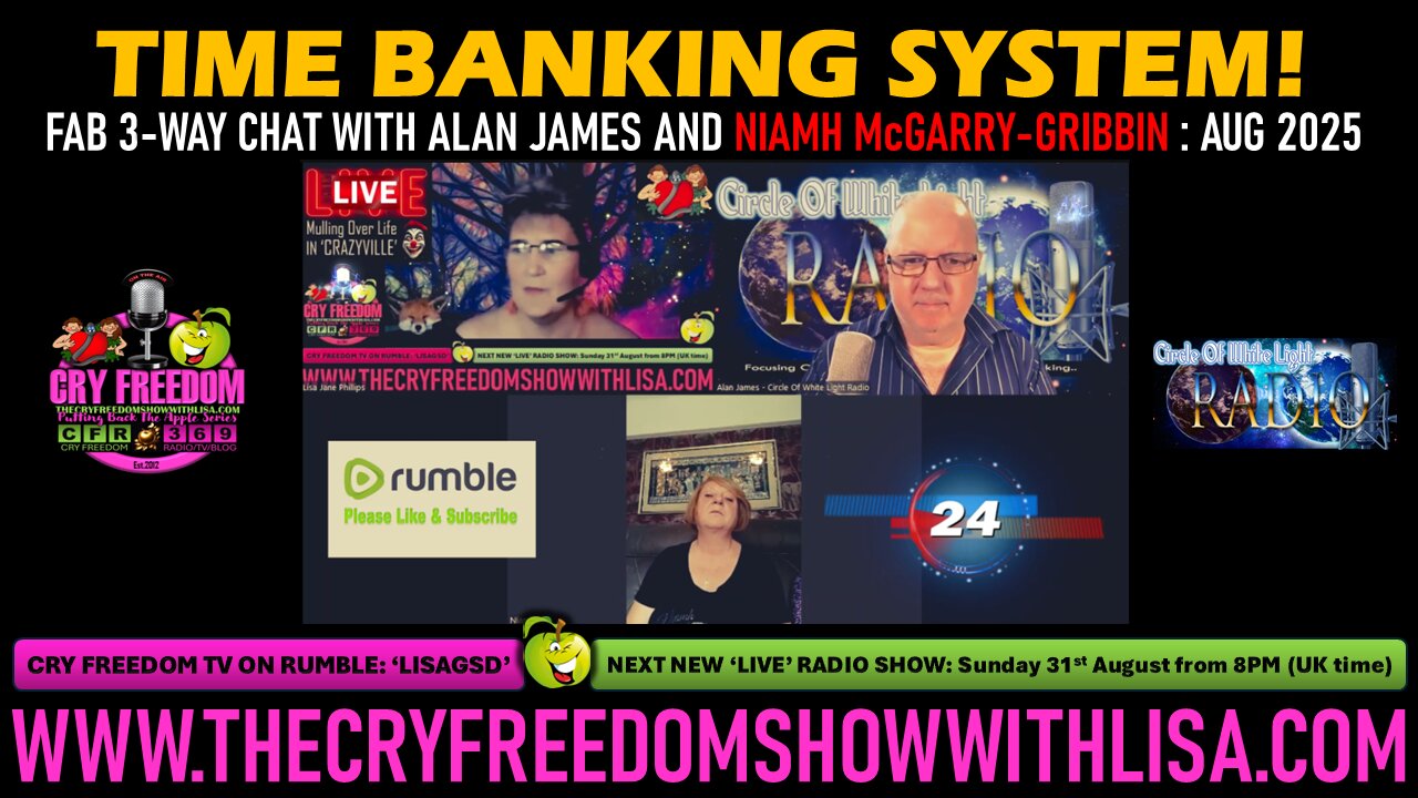 CRY FREEDOM TV: My Chat with ALAN JAMES & NIAMH McGARRY-GRIBBIN: Leaving The 'System' Behind 💪💪💪