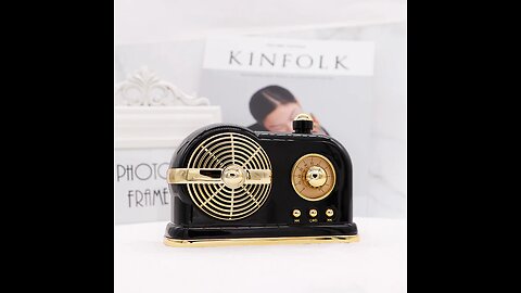 Bluetooth_TF_USB_AUX Speaker with a Touch of Yesterday