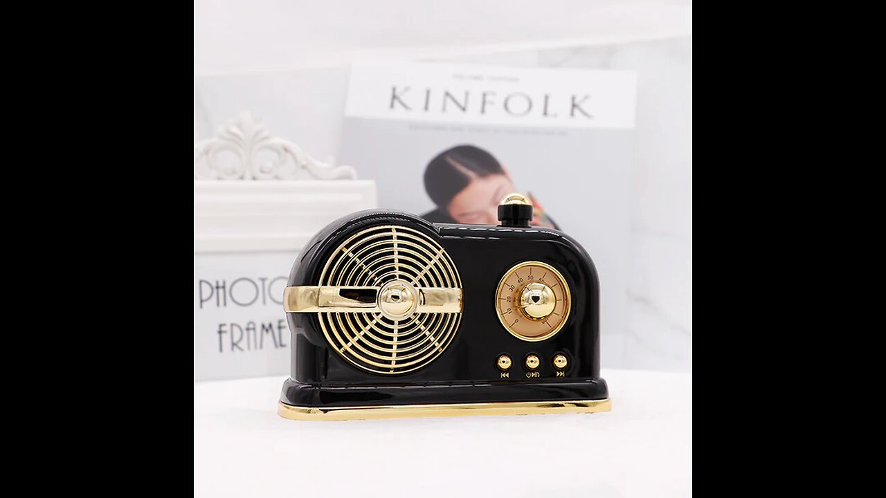 Bluetooth_TF_USB_AUX Speaker with a Touch of Yesterday