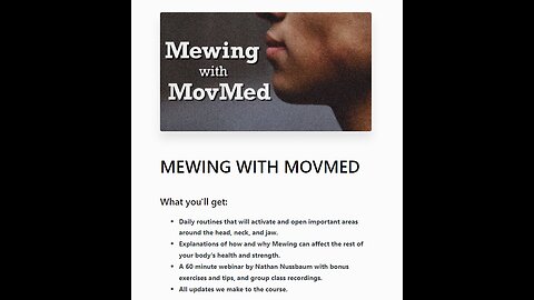 Mewing with Movmed-Download