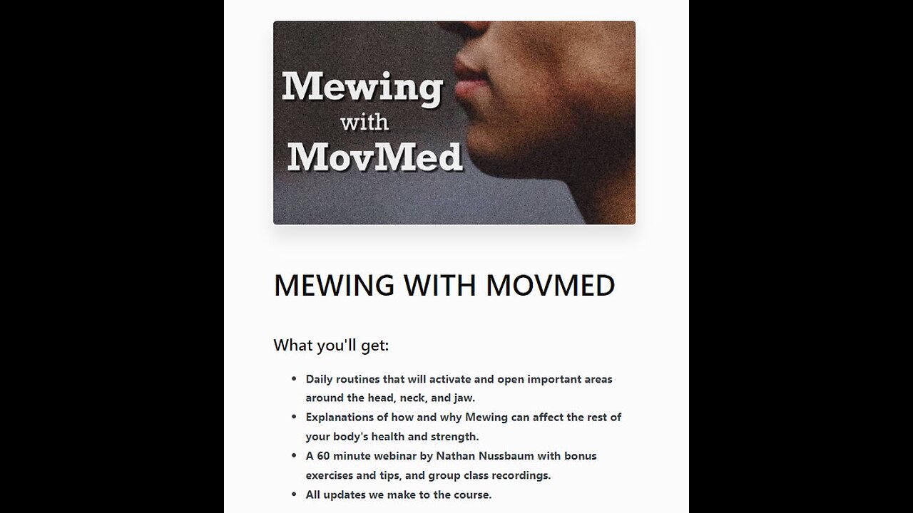 Mewing with Movmed-Download