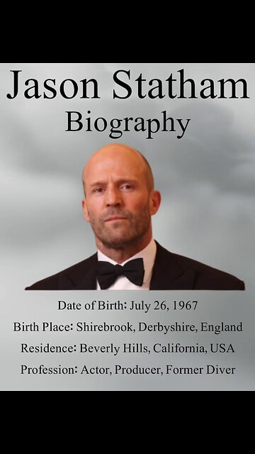 Jason Statham Life Story: From Diver to Hollywood action star