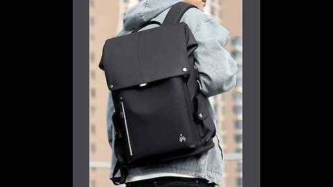 Waterproof Large Capacity Backpack, with USB Ports and Cushioned Shoulder Straps, for Commute,School